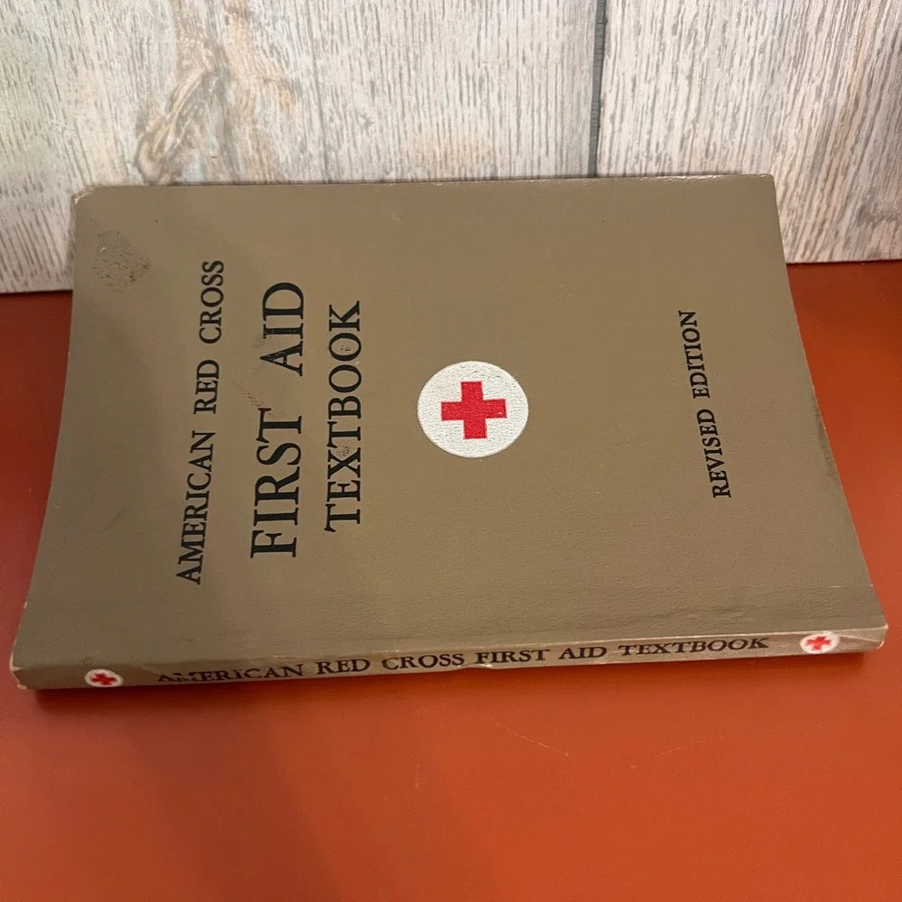 Vintage 1945 American Red Cross First Aid Textbook Revised Edition Illustrated